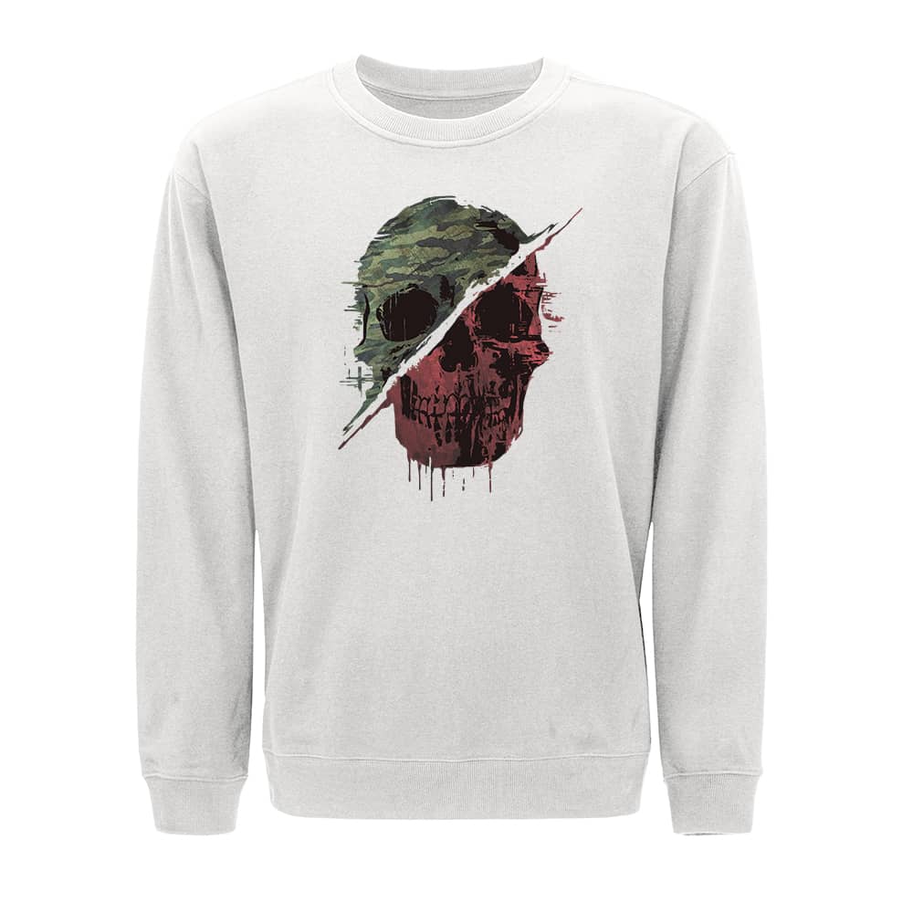Retro Camouflage Skull Sweatshirt - Norday SE