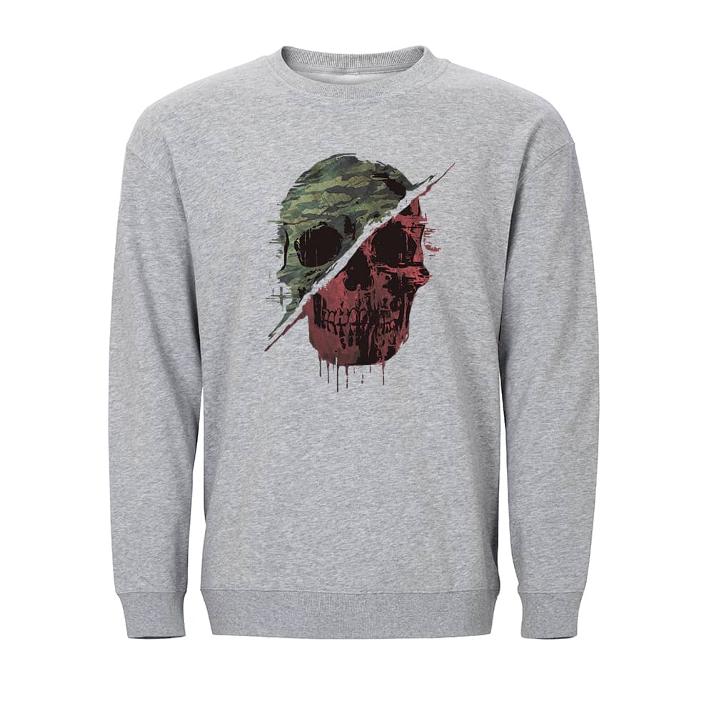 Retro Camouflage Skull Sweatshirt - Norday SE