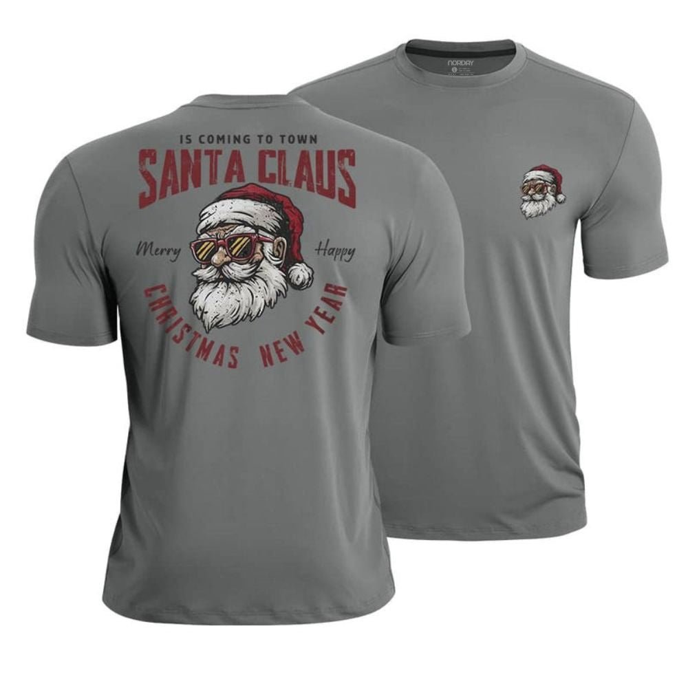 Santa Claus Is Coming Athletic Quick - Dry T-Shirt - Norday SE
