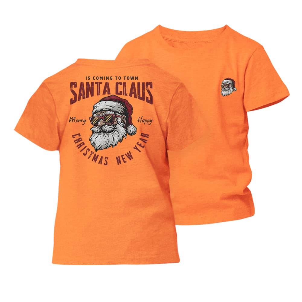 Santa Claus Is Coming Barn T-Shirt - Norday SE