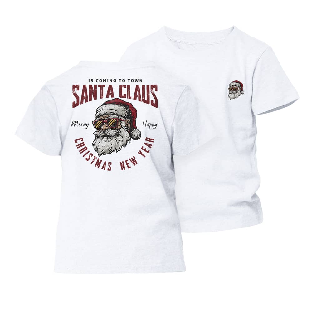 Santa Claus Is Coming Barn T-Shirt - Norday SE