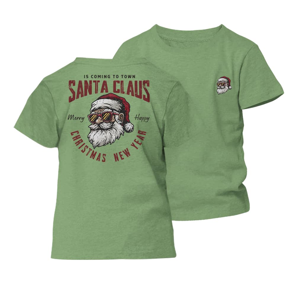 Santa Claus Is Coming Barn T-Shirt - Norday SE