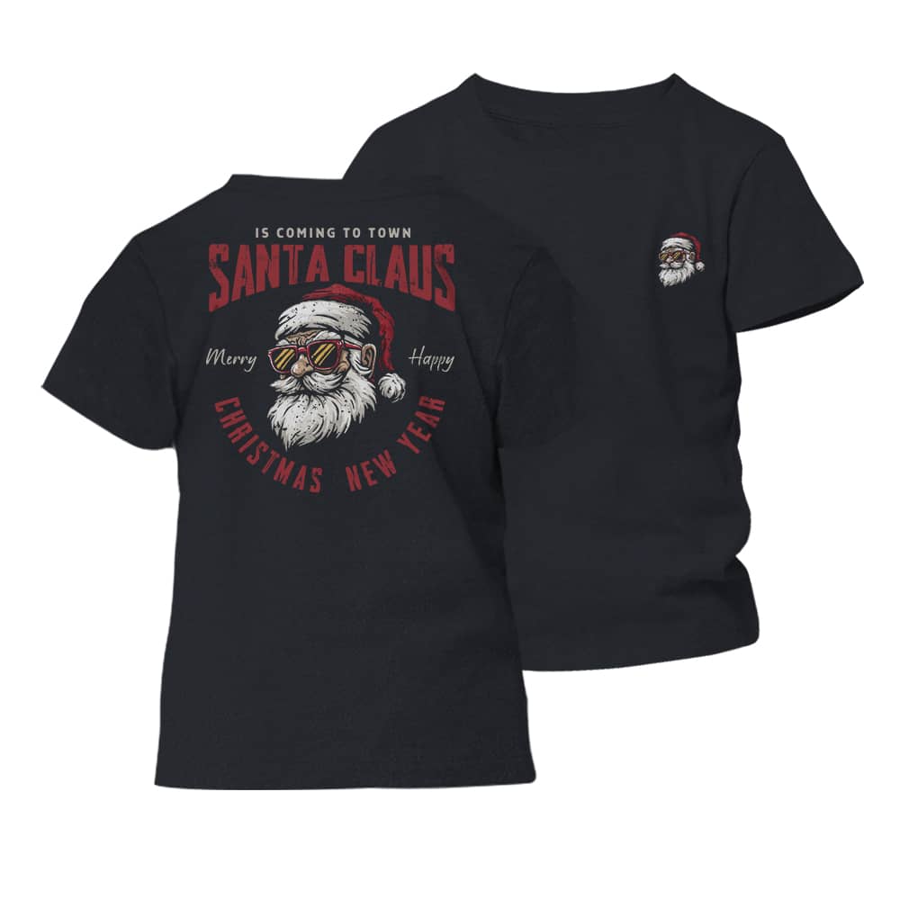 Santa Claus Is Coming Barn T-Shirt - Norday SE