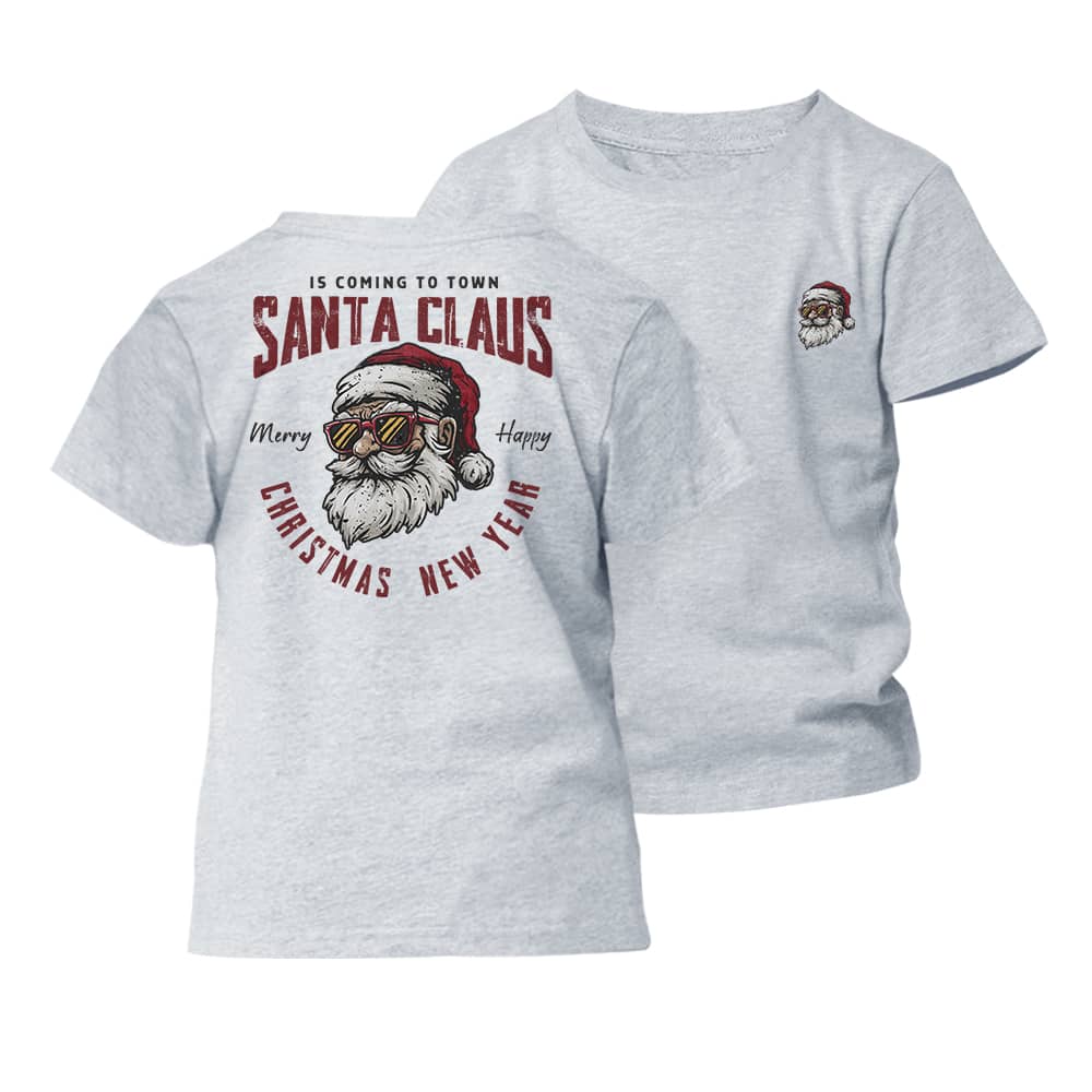 Santa Claus Is Coming Barn T-Shirt - Norday SE