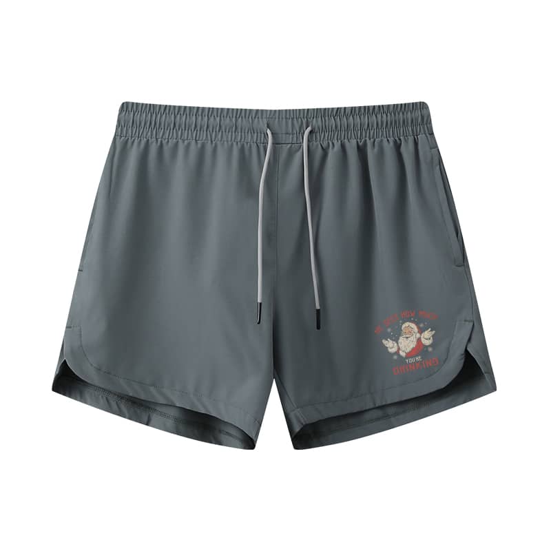 Santa Sees You Athletic Quick - Dry Shorts - Norday SE