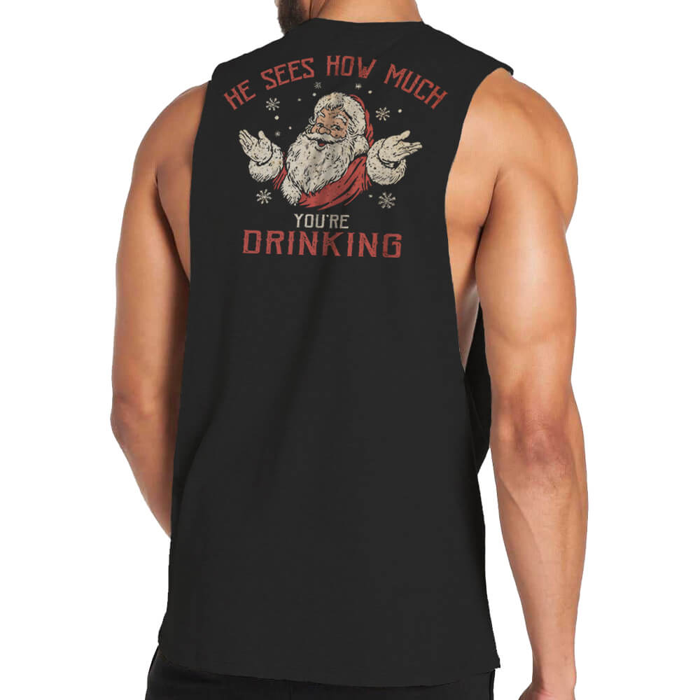 Santa Sees You Tank Top - Norday SE