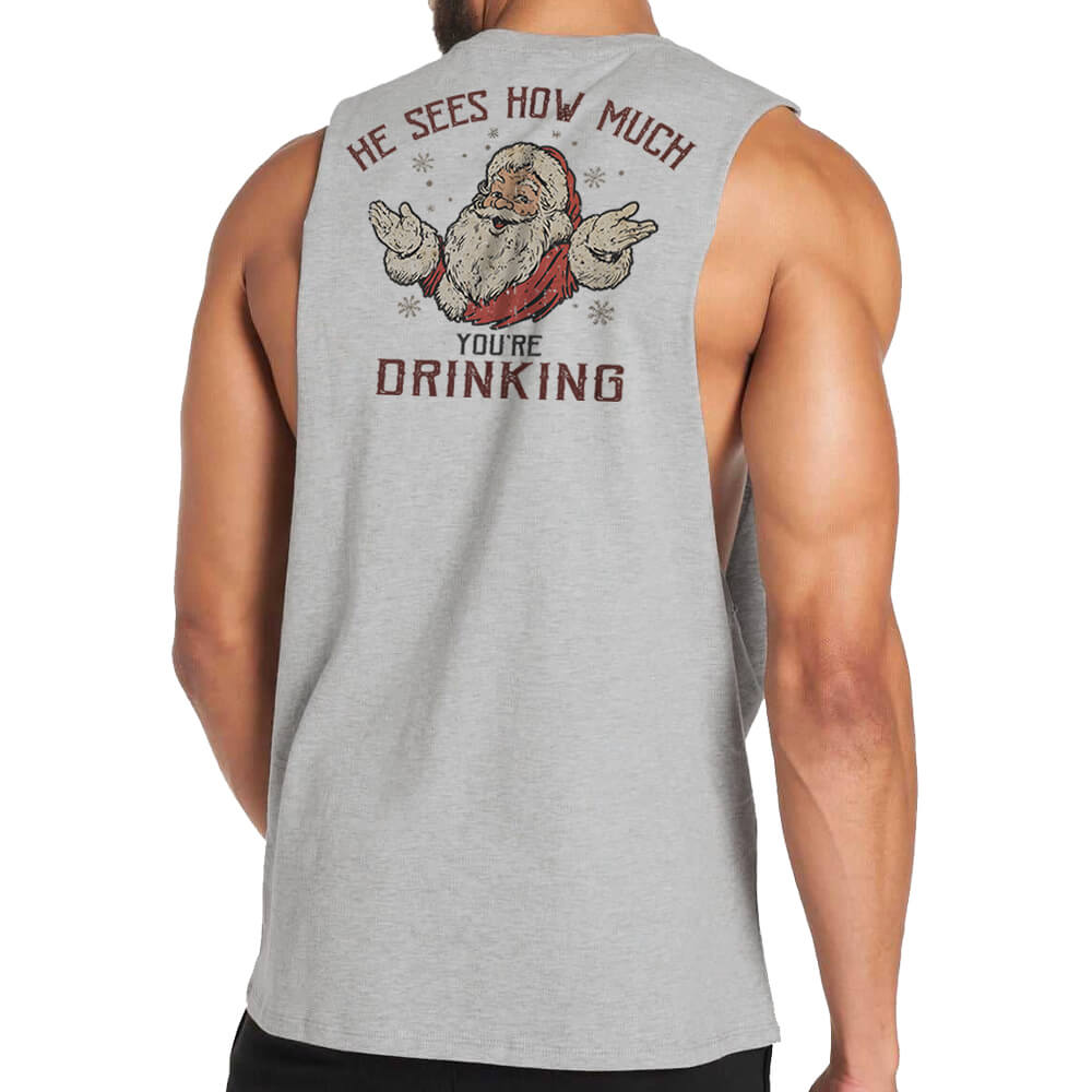 Santa Sees You Tank Top - Norday SE