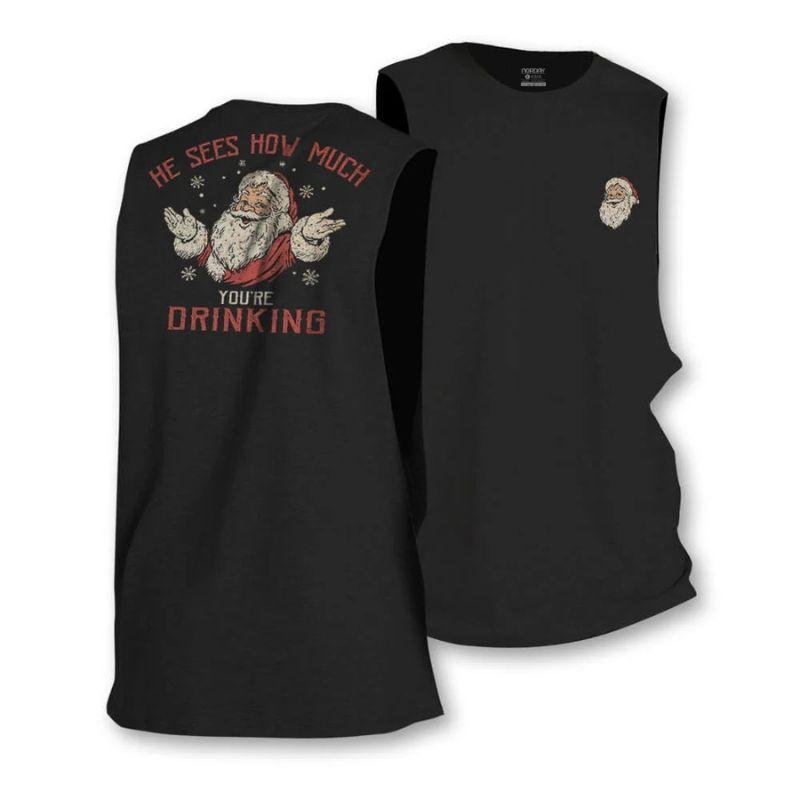 Santa Sees You Tank Top - Norday SE