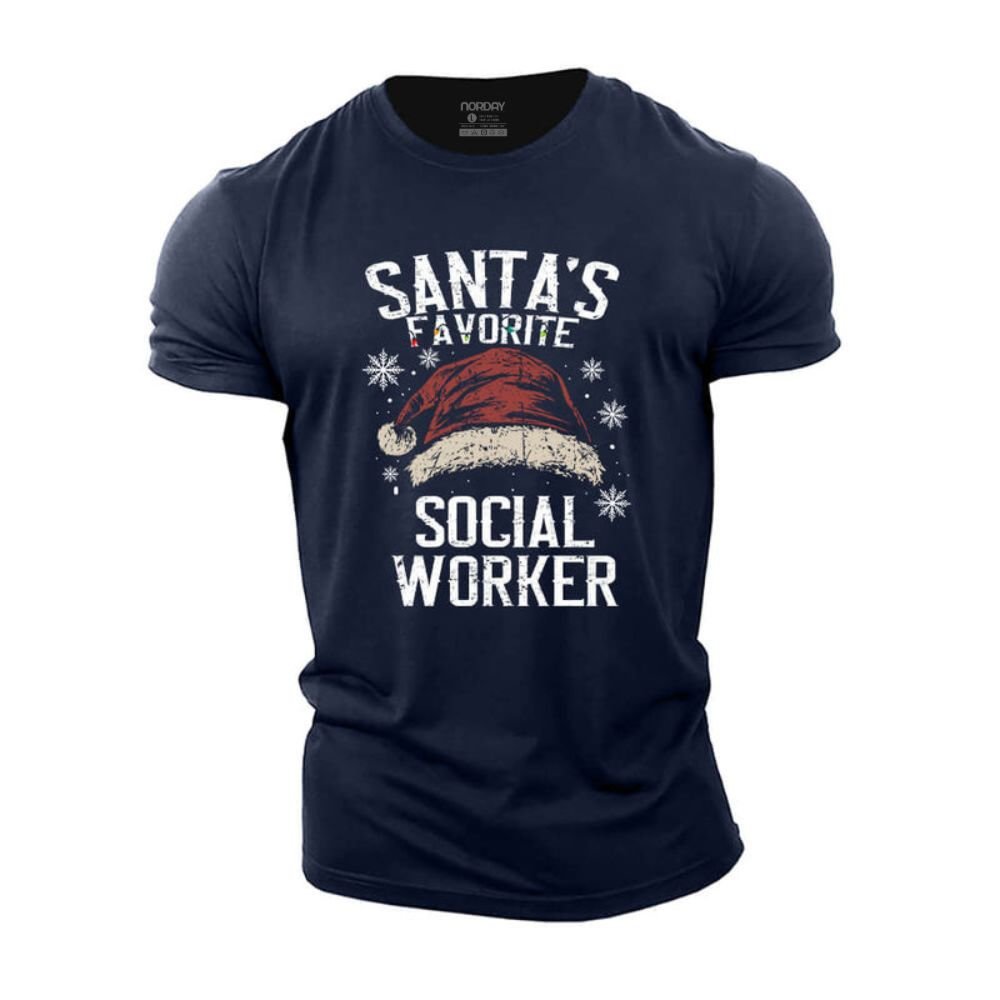 Santa's Favorite Social Worker T-Shirt - Norday SE