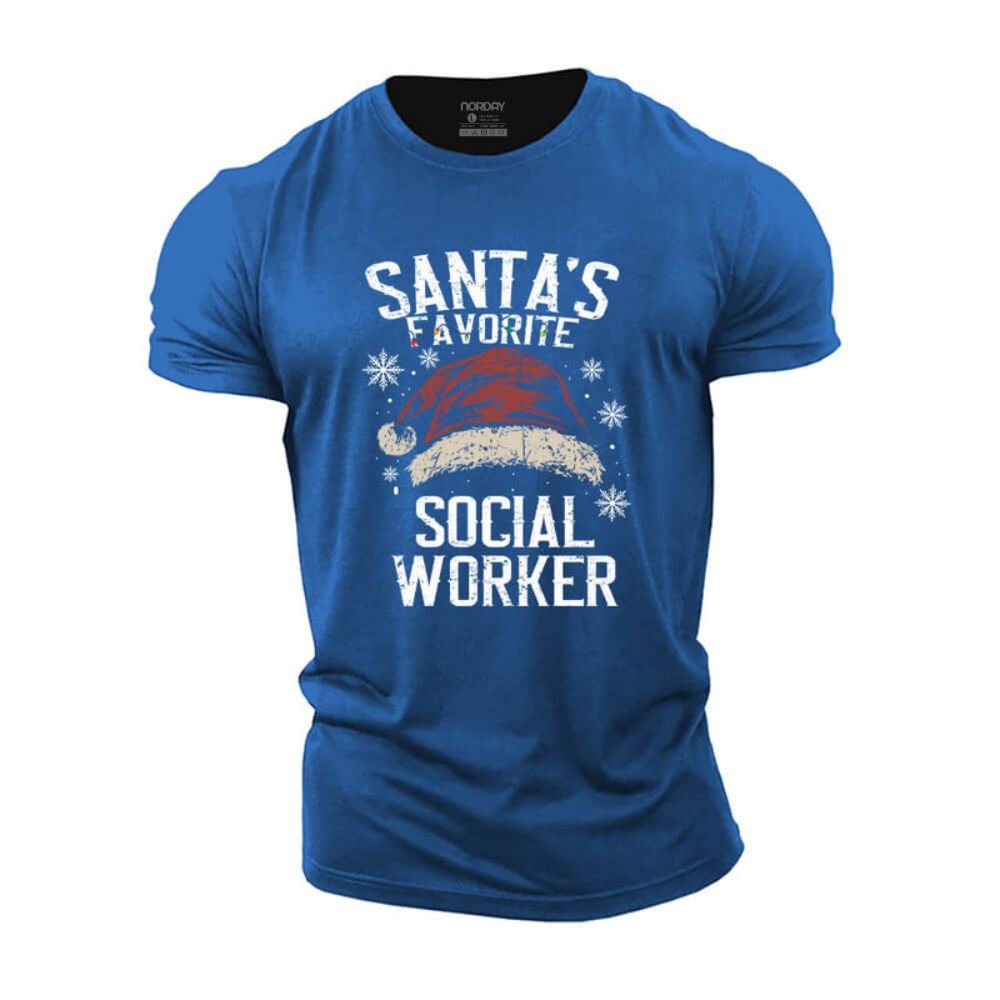 Santa's Favorite Social Worker T-Shirt - Norday SE