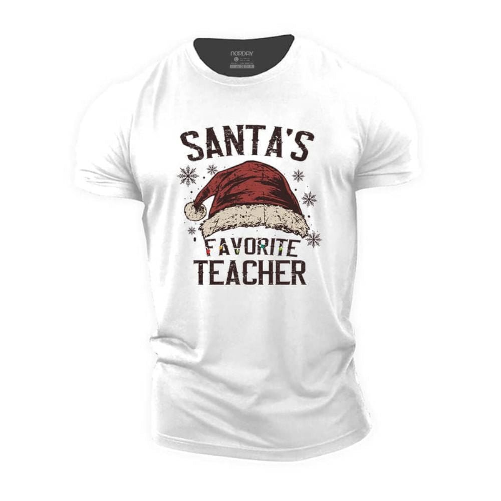 Santa's Favorite Teacher T-Shirt - Norday SE