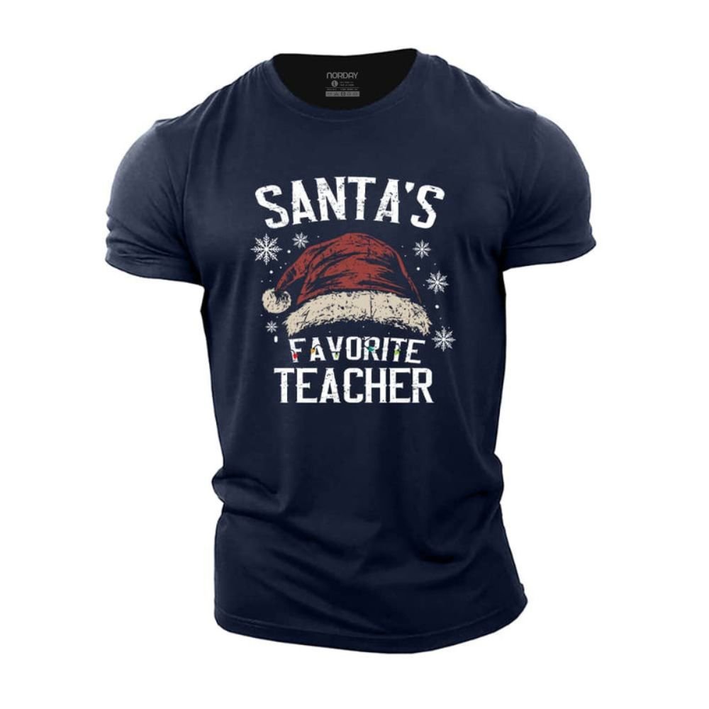 Santa's Favorite Teacher T-Shirt - Norday SE