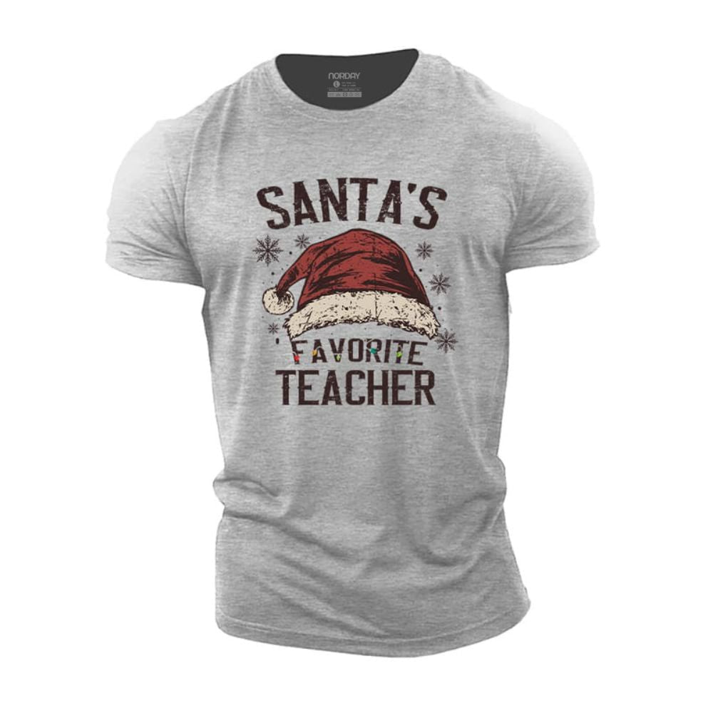 Santa's Favorite Teacher T-Shirt - Norday SE