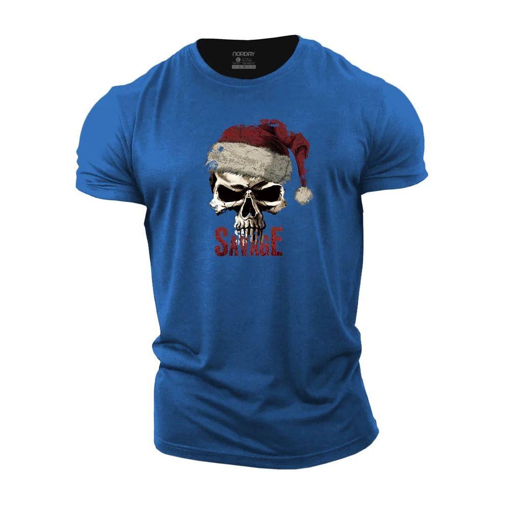 Savage Christmas Skull T-Shirt - Norday SE