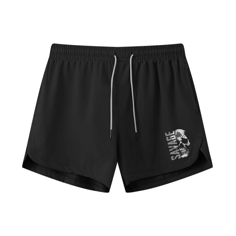 Savage Skull Athletic Quick - Dry Shorts - Norday SE