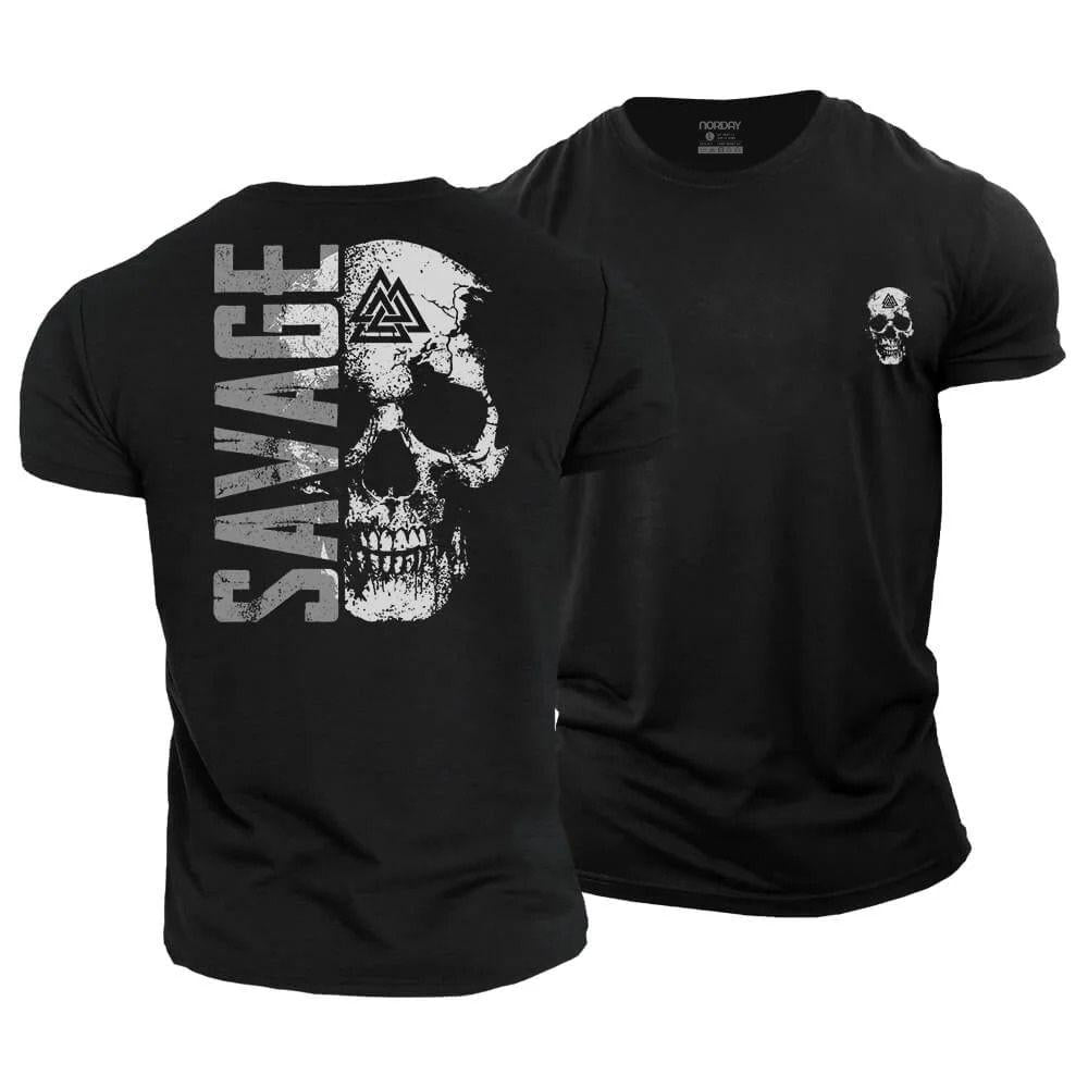 Savage Skull T-skjorte - Norday SE