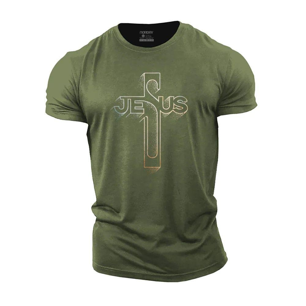 Simple Jesus Cross T-Shirt - Norday SE