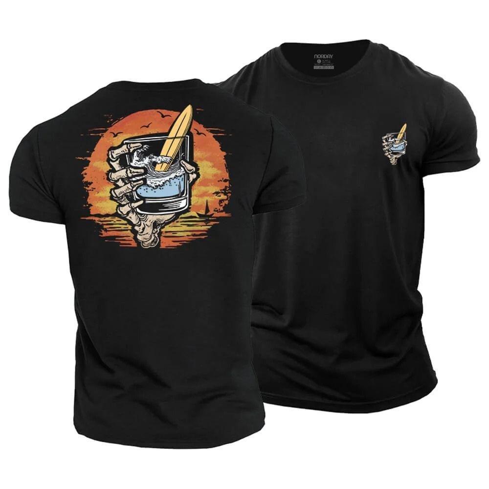 Skull Hand Wave T-skjorte - Norday SE