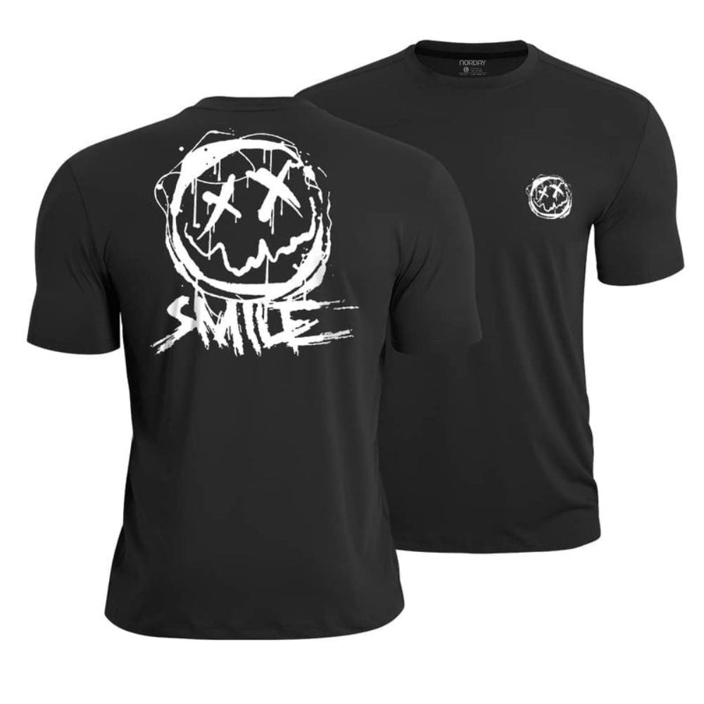 Smiley Graphic Athletic Quick - Dry T-Shirt - Norday SE