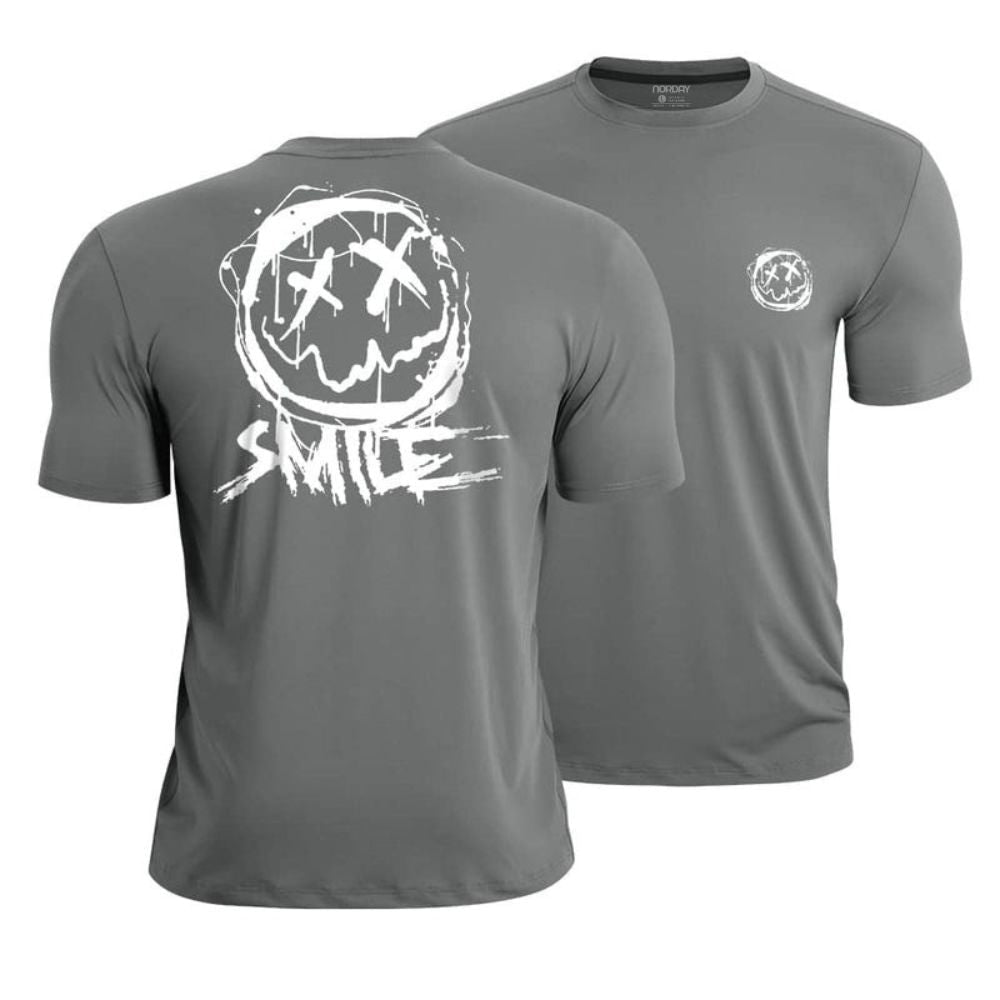 Smiley Graphic Athletic Quick - Dry T-Shirt - Norday SE