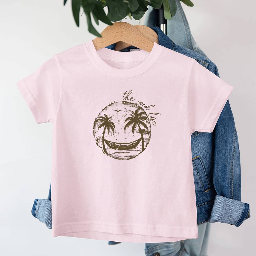 Smiley Palme Tre Barn T-skjorte - Norday SE