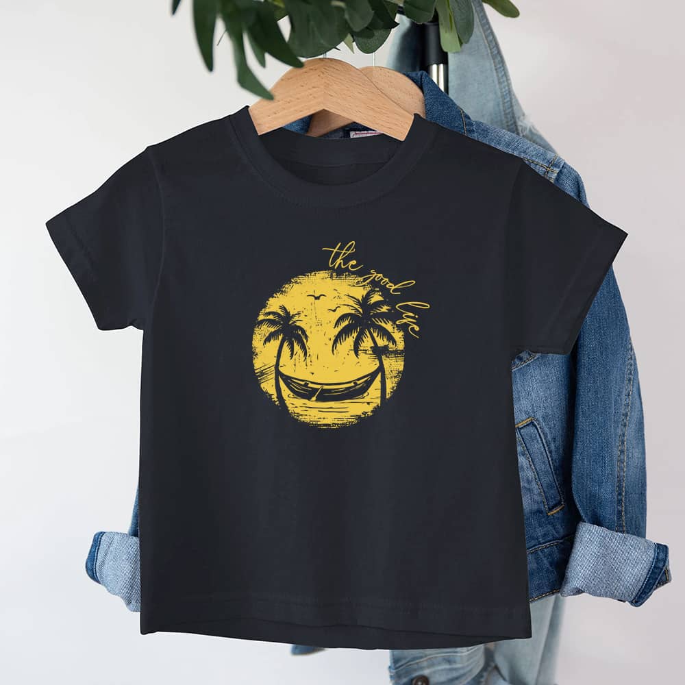 Smiley Palmtre Barn T-skjorte - Norday SE