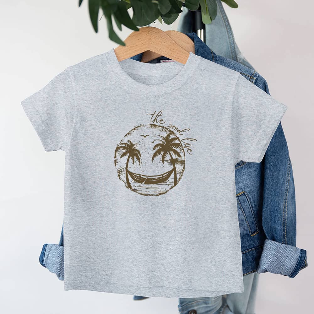 Smiley Palmtre Barn T-skjorte - Norday SE