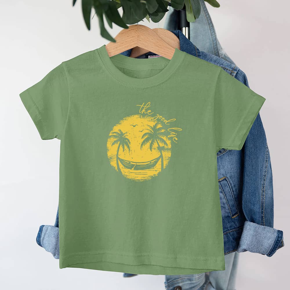 Smiley Palm Tree Barn T-skjorte - Norday SE