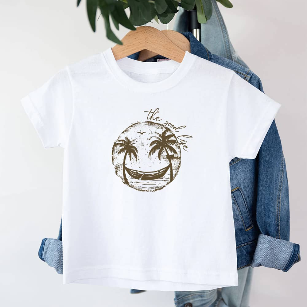 Smiley Palmtre Barn T-skjorte - Norday SE