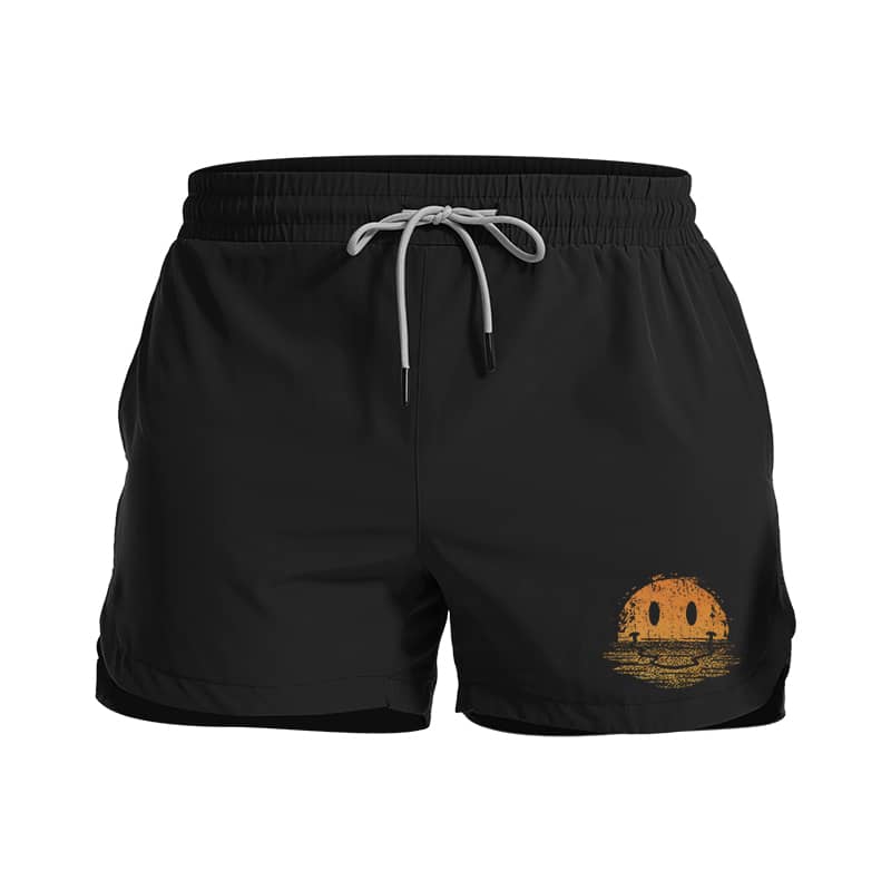 Smiley-refleksjon Atletiske hurtørkende shorts - Norday SE