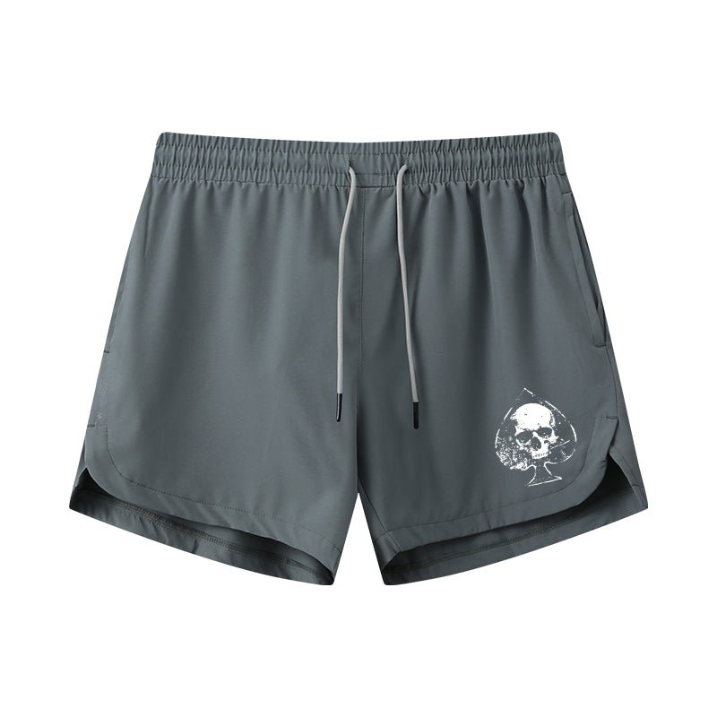 Spades Skull Athletic Quick - Dry Shorts - Norday SE