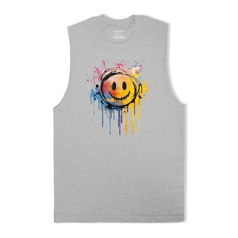 Splash Ink Smiley Tank Top - Norday SE