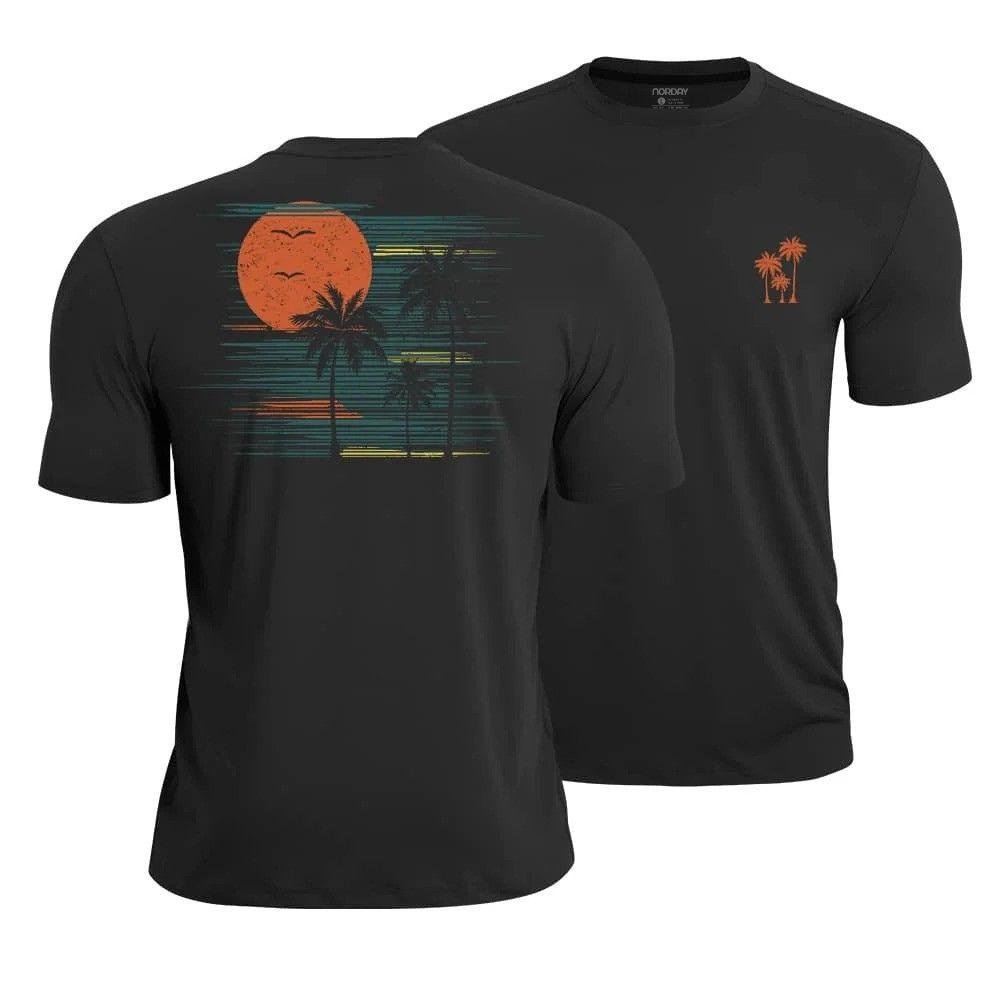 Sunset Palm Athletic Quick - Dry T-Shirt - Norday SE