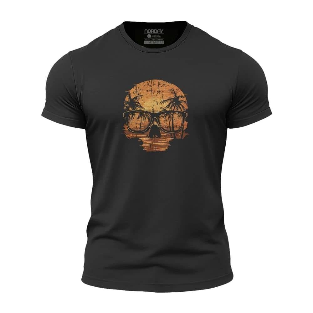 Sunset Skull Athletic Quick - Dry T-Shirt - Norday SE