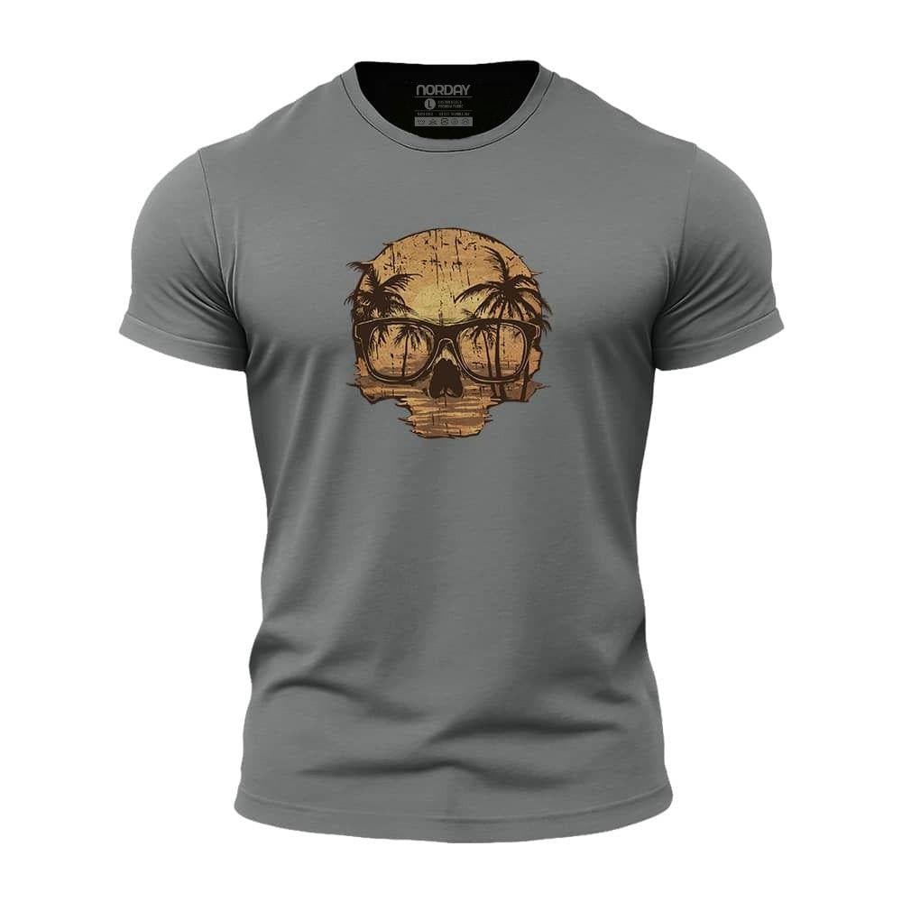 Sunset Skull Athletic Quick - Dry T-Shirt - Norday SE
