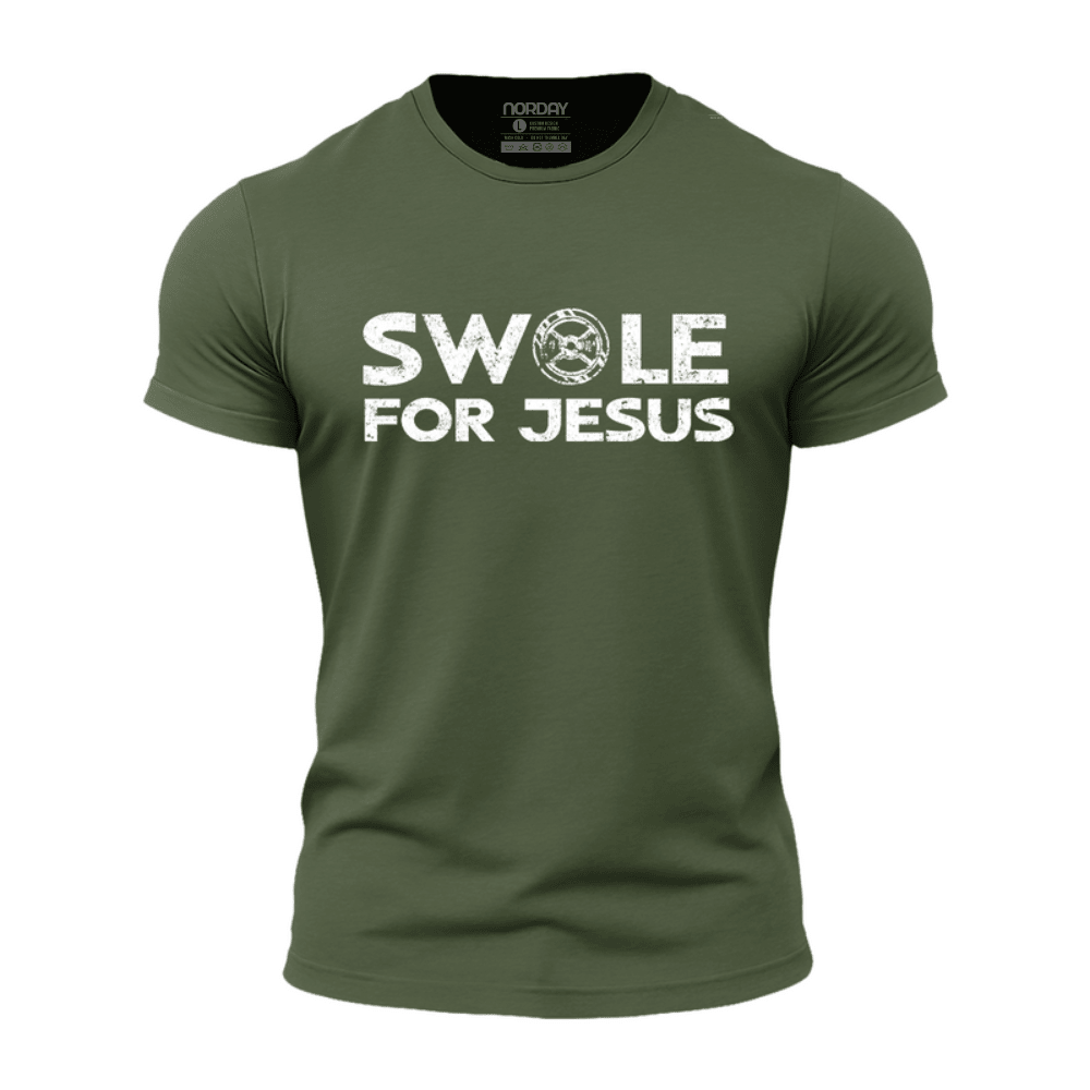 Swole for Jesus Atletisk Quick-Dry T-skjorte - Norday SE