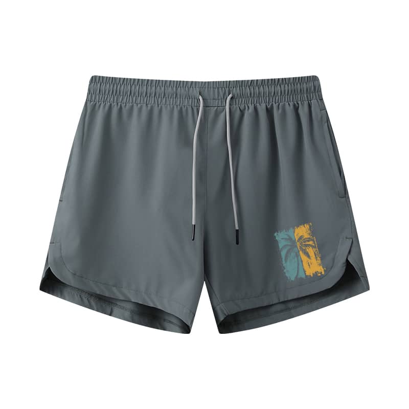 Two - tone Palm Tree Athletic Quick - Dry Shorts - Norday SE