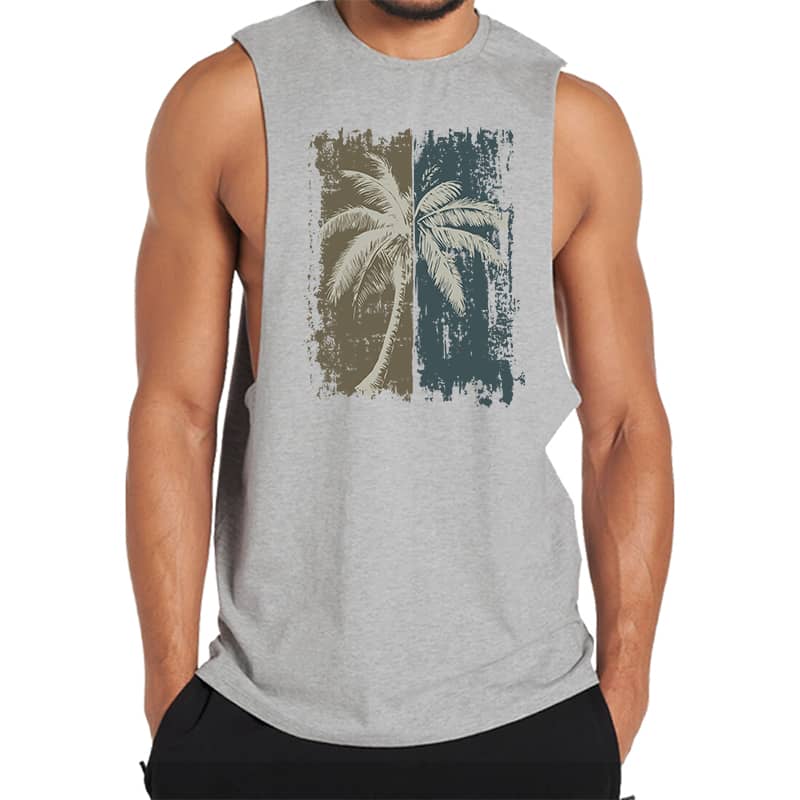 Twotone Palm Tree Tank Top - Norday SE