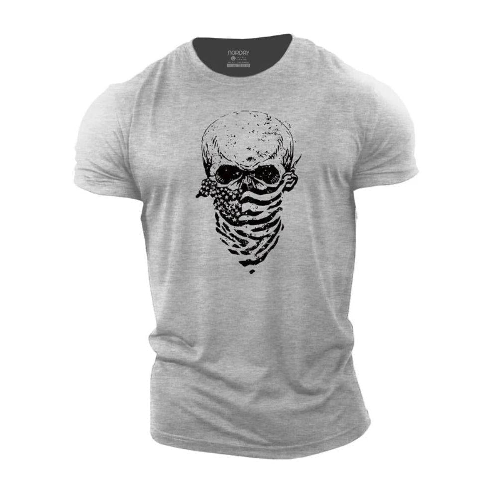 USA Scarf Skull T-Shirt - Norday SE