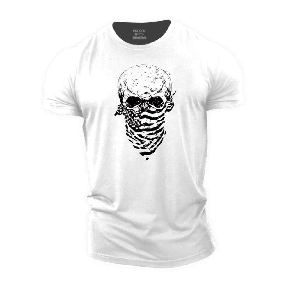 USA Scarf Skull T-Shirt - Norday SE