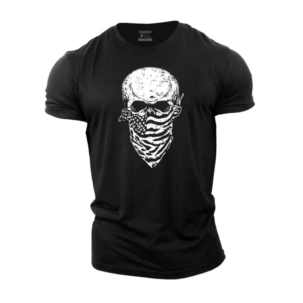 USA Scarf Skull T-Shirt - Norday SE