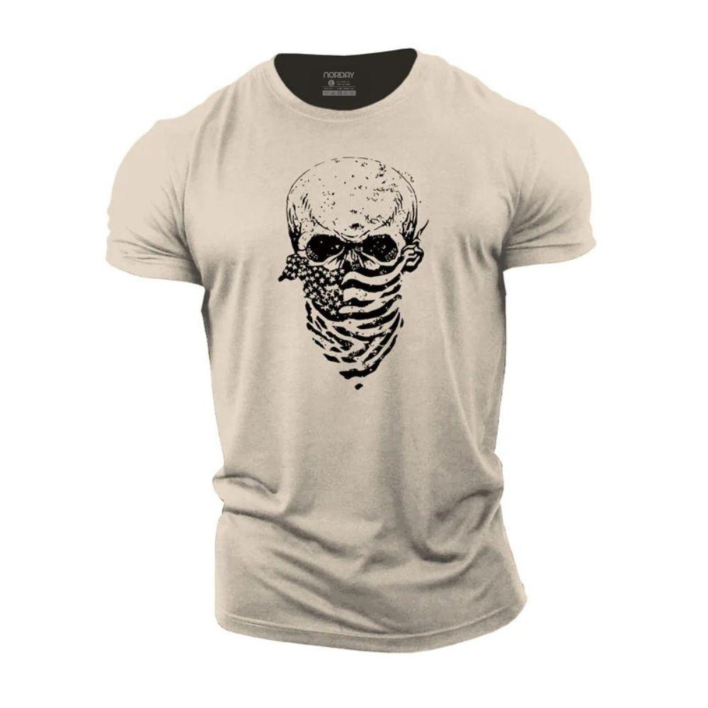 USA Scarf Skull T-Shirt - Norday SE