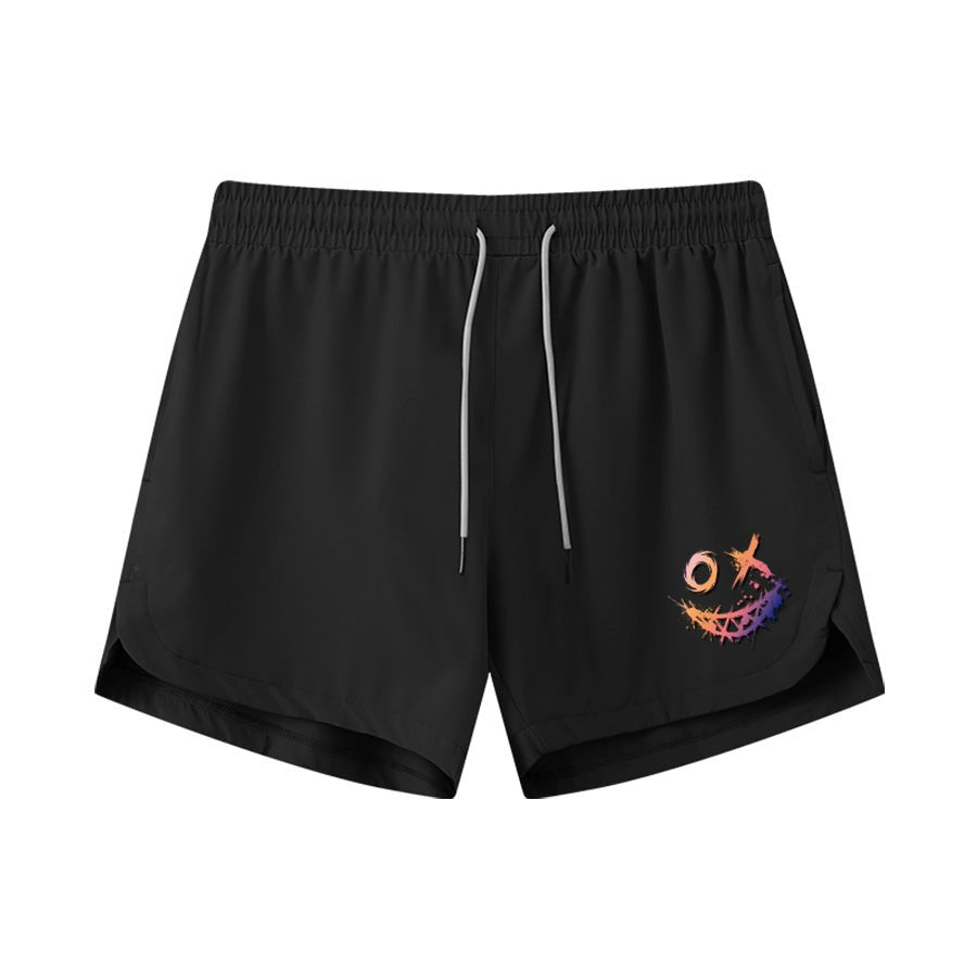 Fargefylt Smiley Tørrsnabb Idrettsshorts - Norday SE