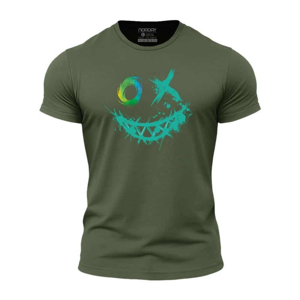 Vibrant Smiley Athletic Quick - Dry T-Shirt - Norday SE