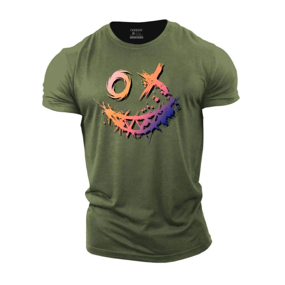 Fargefylt Smiley T-skjorte - Norday SE