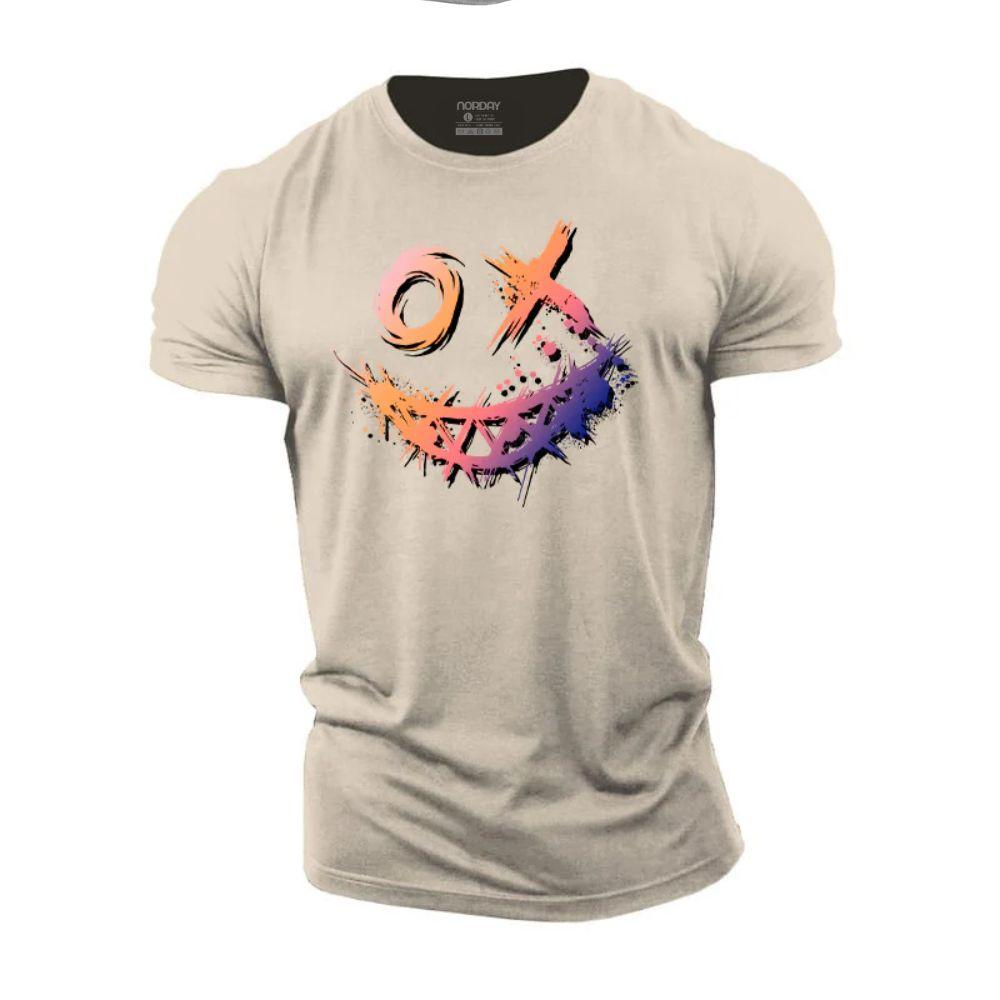 Fargefylt Smiley T-skjorte - Norday SE