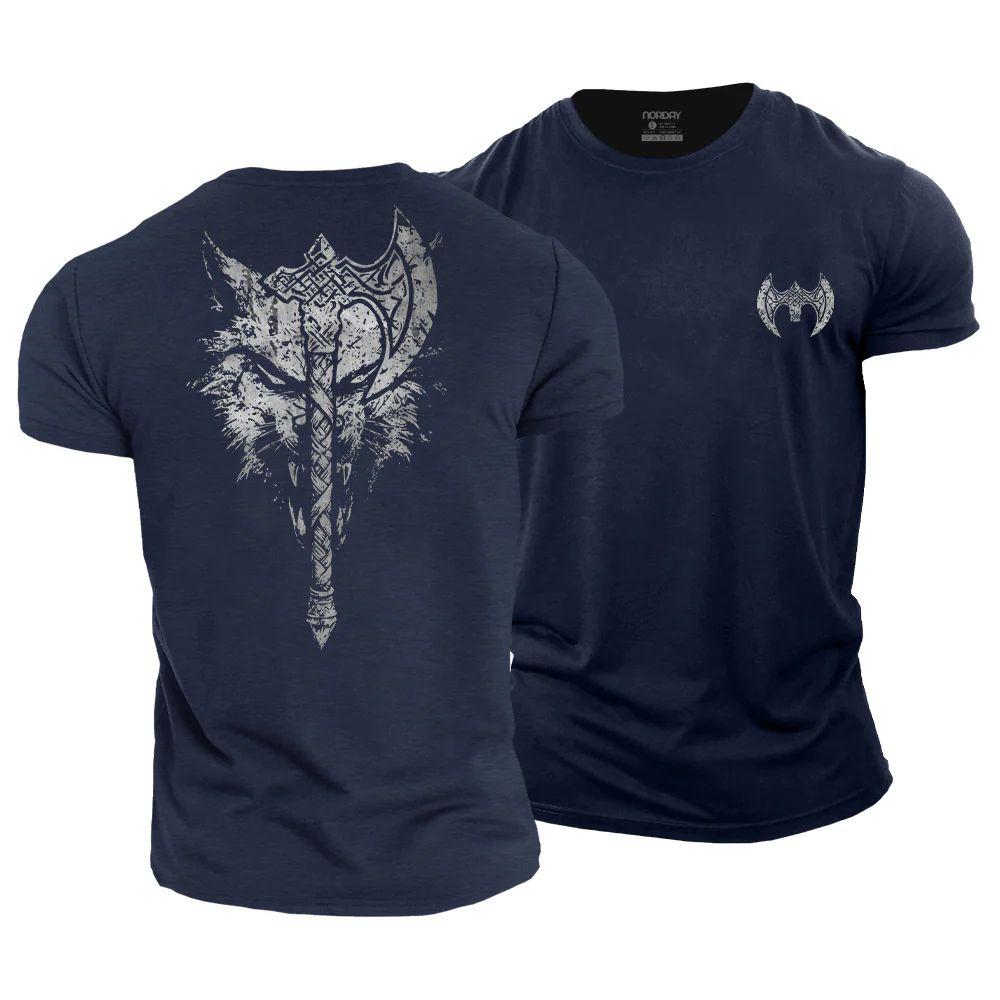 Viking Axe Wolf T-Shirt - Norday SE