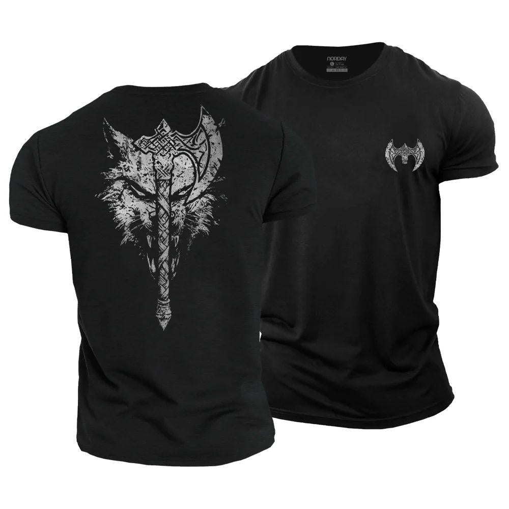 Viking Axe Wolf T-Shirt - Norday SE