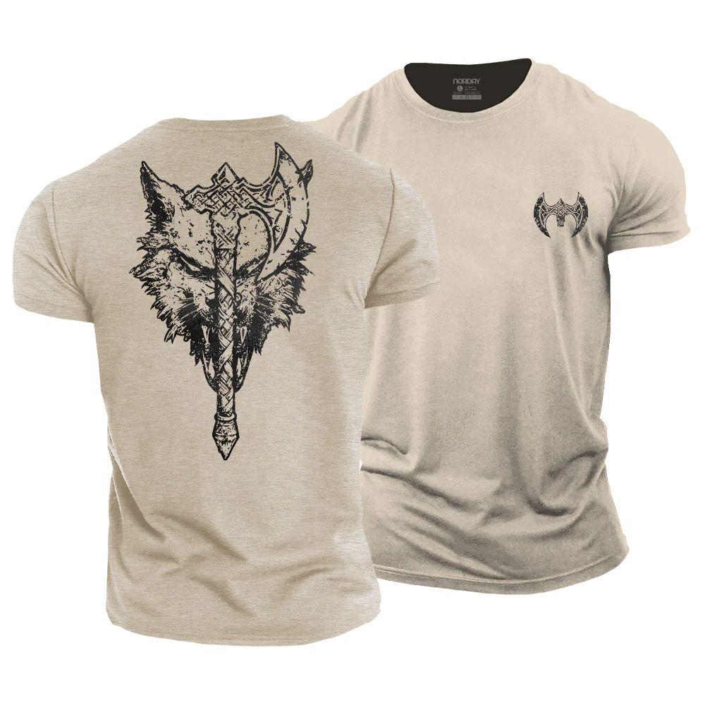Viking Axe Wolf T-Shirt - Norday SE