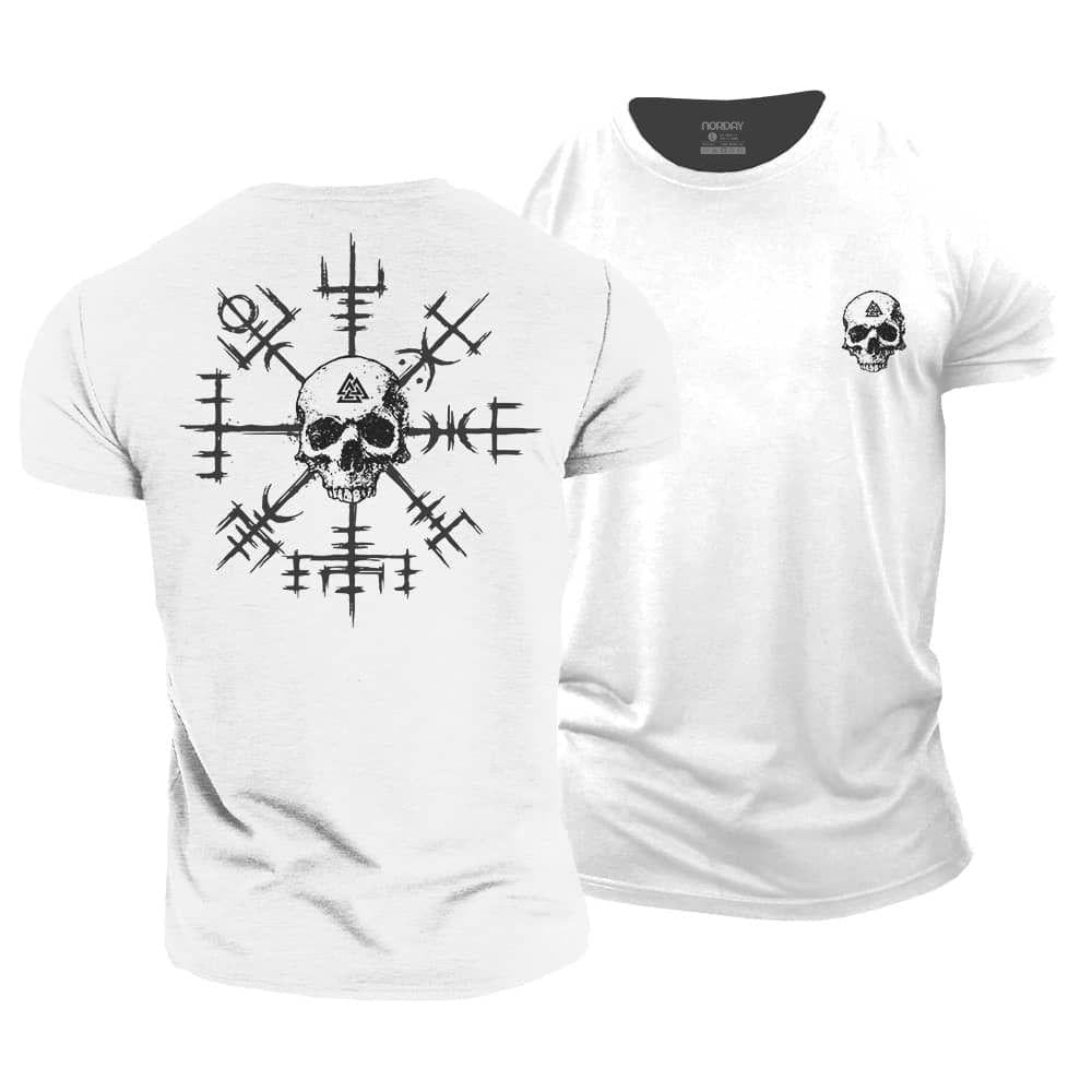 Viking Compass Skull T-Shirt - Norday SE